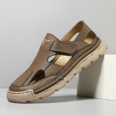 Popular Baotou Slippers Men's 2025 New Outdoor Beach Sandals Men's Trend Men's Shoes Sewn Men's Shoes