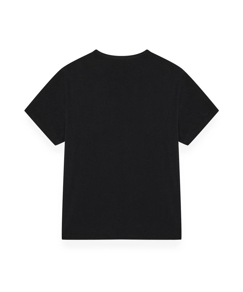 R-4 R-0072 / Terry Short Henley(Black)