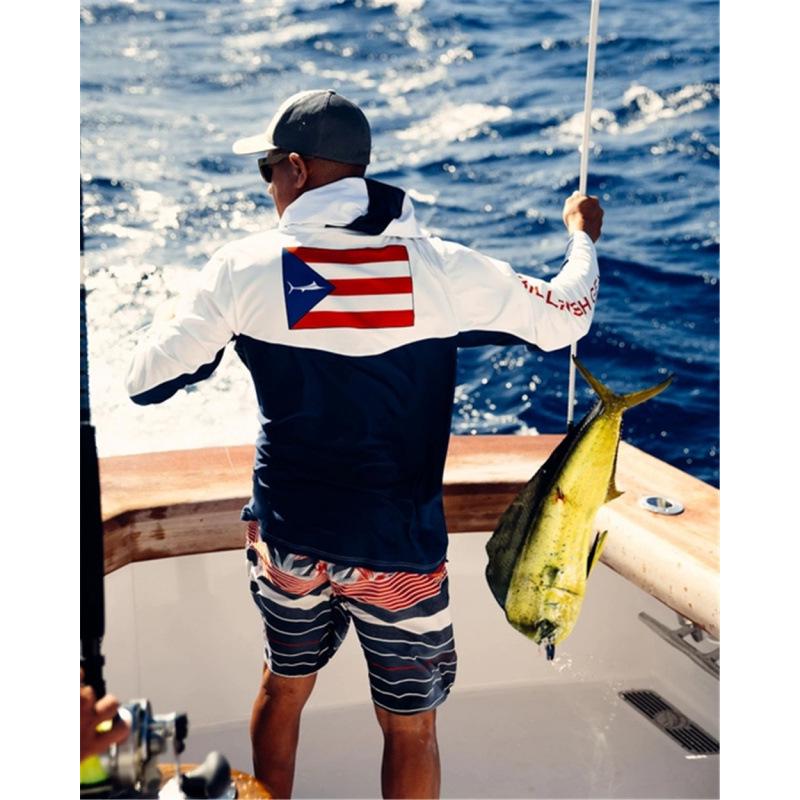 

BLACKTIPH Outdoor Saltwater UV Protection Hooded Fishing Lure Shirt 5X-Large