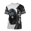 Men's T-shirt Camouflage Hunting Animal Sika Deer 3D Print T Shirts Fashion Bear Pattern Short Sleeve Outdoor Sports Loose Tops