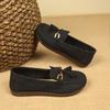 Women's Natural Leather Slip-on Ballet Flats Loafers Round Toe Fringe Casual Female Espadrilles Mccasins Shoes for Woman
