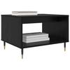 Coffee Table Black Oak Look 60 x 50 x 40 cm Wood Based Material