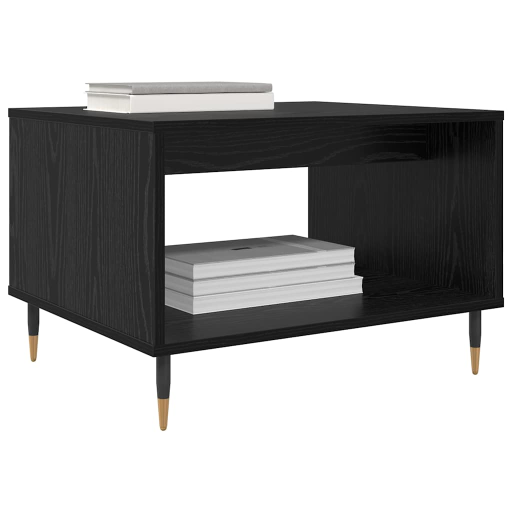 Coffee Table Black Oak Look 60 x 50 x 40 cm Wood Based Material