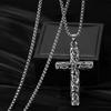 Titanium Artistic Steel Cross Pendant Necklace For Men And Women Perfect For Casual And Use Formal