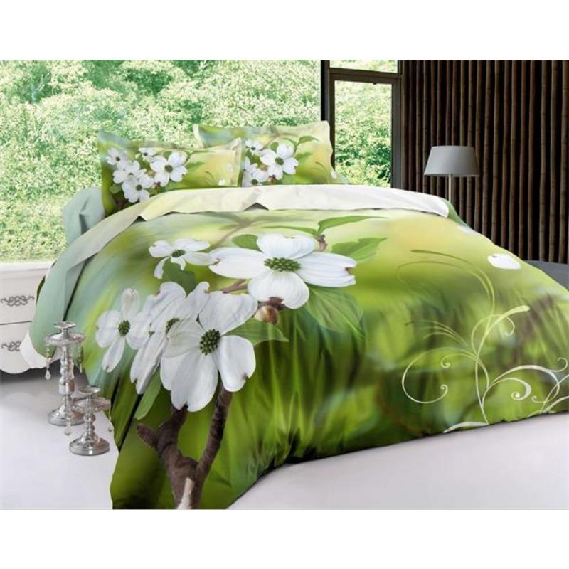 Bettwäsche Großhandel 3D Panda Delfin Jacquard Bettzeug Queen King Size Bettbezug + flache Tagesdecke + Kissenbezug Bambusfaser