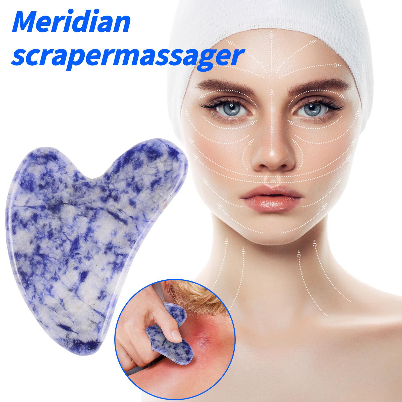 

Folulus Натуральный розовый кварцевый камень Гуаша Массажер для лица, шеи и тела Гуаша