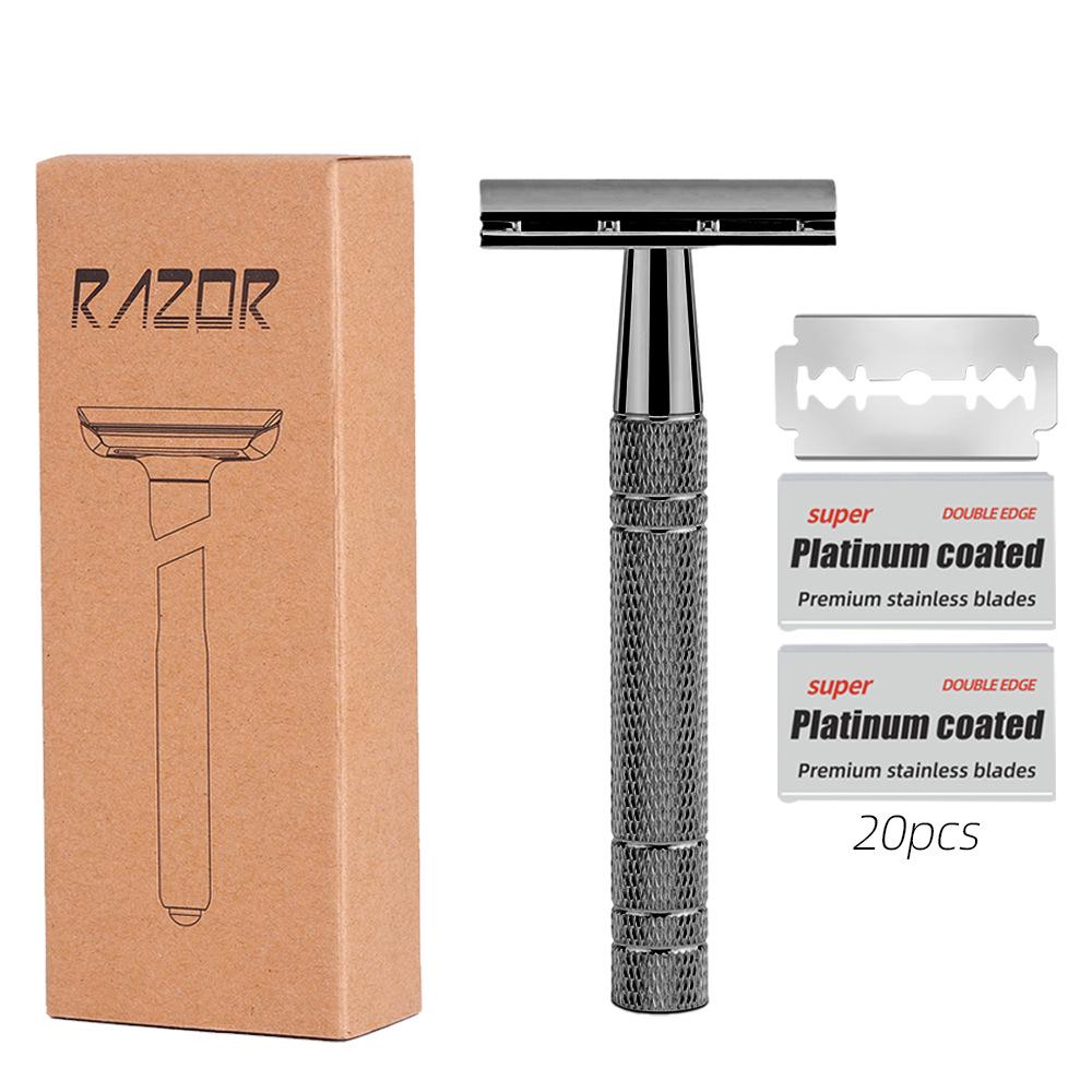 Retro Double-Sided Platinum Manual Shaving Razor