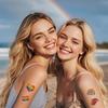 Rainbow Tattoo Stickers Love Color Prints Tattoo Rainbow Day Holiday Party Celebration Temporary Tattoo Stickers