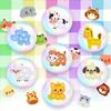 7Pcs Animal Sheep Cat Dogs Pop  Toys Push Bubble Poppers Sensory Stress Relief Toy Squeeze Toy Party Favors