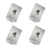 T Slot Nuts Compatible With Toyota Tunda Tacoma Pickup Truck Bed Deck Rails Cleats Rack Rail With Stainless Button Socket Cap Screw 8-Pack Silver