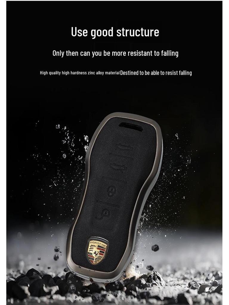 Funda de Carcasa para Llave Porsche para Cayenne, Panamera, Macan, 911, 718, Taycan