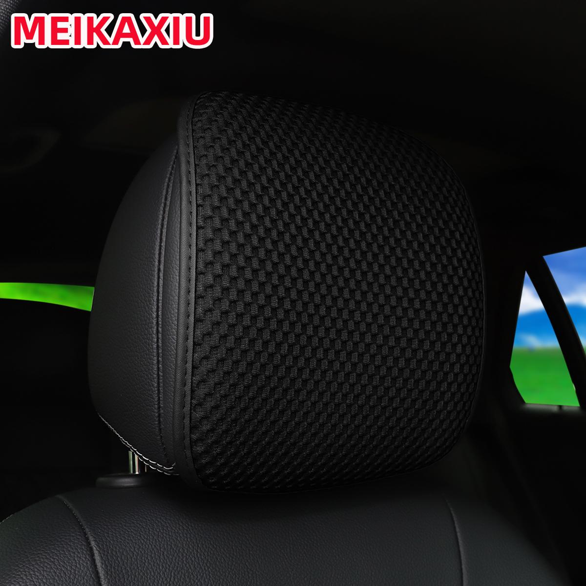 1 дышащая сетчатая ткань автомобильная подушка на сиденье подголовник чехол на подголовник подушка паровая обивка подголовник разделение сиденья доступно