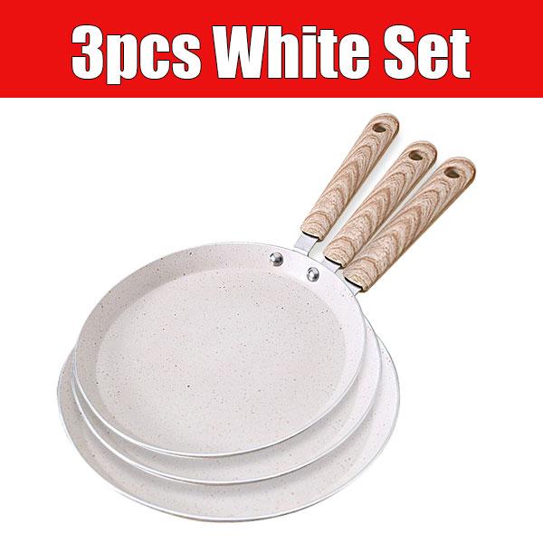 

3 Piece Home Nonstick Frying Pans Set 6, 8, 10 Inch Kitchen Cooking Skillets Saute Fry Pan All Stone Compatible