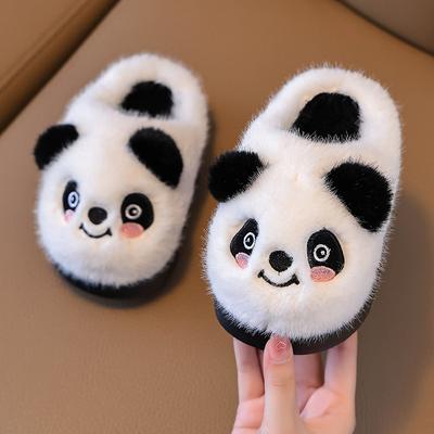 Children's New Winter Home Cartoon Warm Non-slip Cotton Slippers