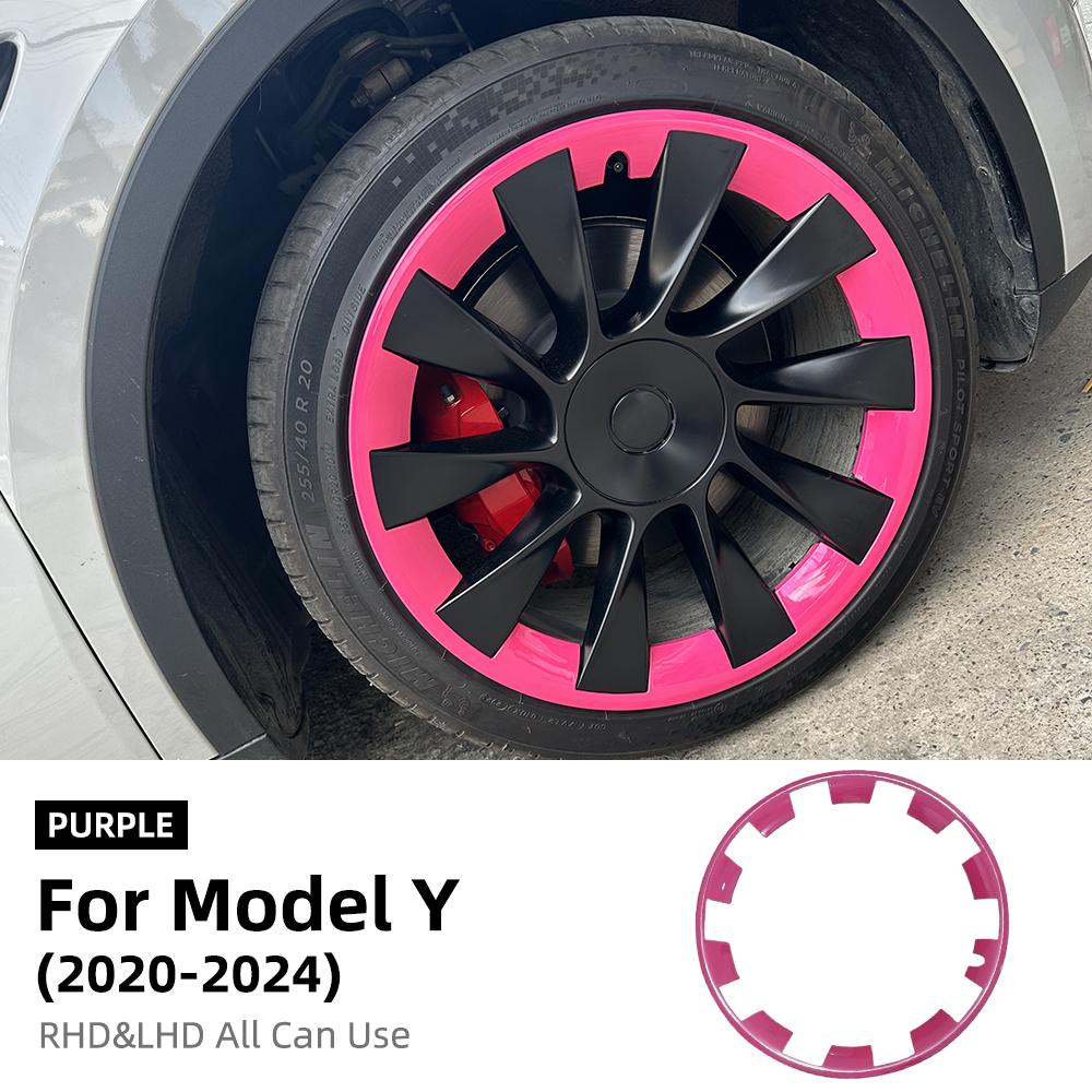 20 Inches Wheels ABS Rim Guard Rim For Tesla Model Y 2025-2020 Car Hubcap Cover Hubcap Patch Scratch Proof Hub Cap Trim