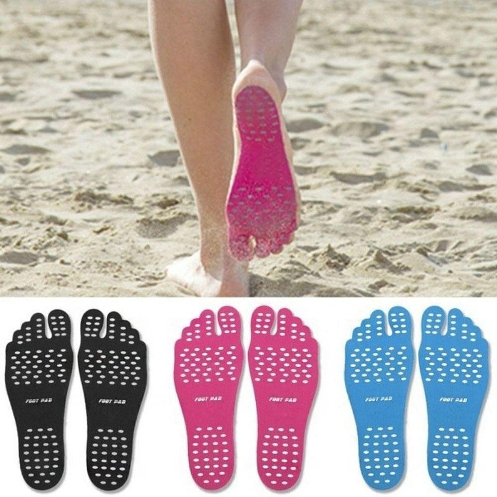 Non-slip Beach Shoes Silica Gel Foot Pads Elastic Beach Foot Patch Pads  Protection Foot