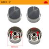 2 pezzi 8mm Lega di alta qualità Materiale Interruttori Rotativi Manopola Rotonda Fornello a Gas Bruciatore Forno Parti per Cucina Maniglie Per Fornello a Gas