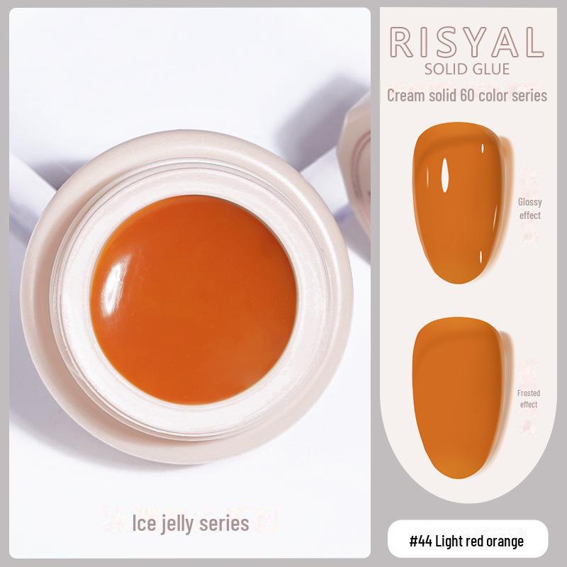 

Лак для ногтей Ice-Clear Solid Cat s Eye - Гладкий кремовый цветной клей null оранжевый/красный