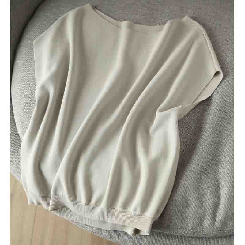 Fashion Summer Short Sleeve Knitted Sweaters Pullovers Women Tops O-Neck Knitted Women Sweater JJ25