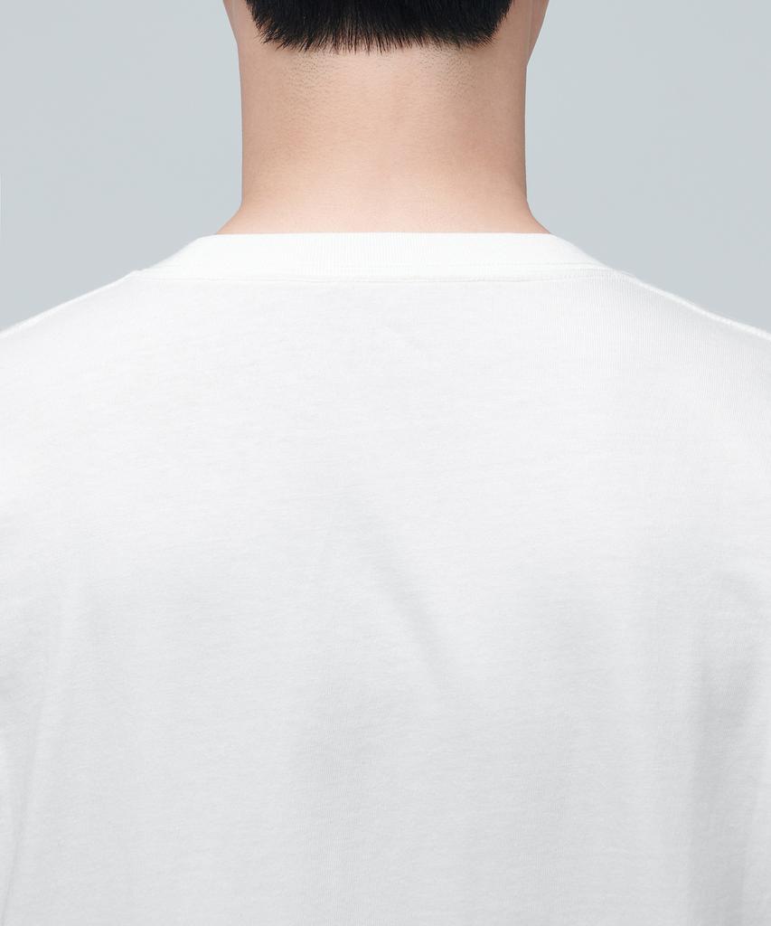 MUSINSA STANDARD Layered Crew Neck Long Sleeve T-Shirt_Long Length [Cream]