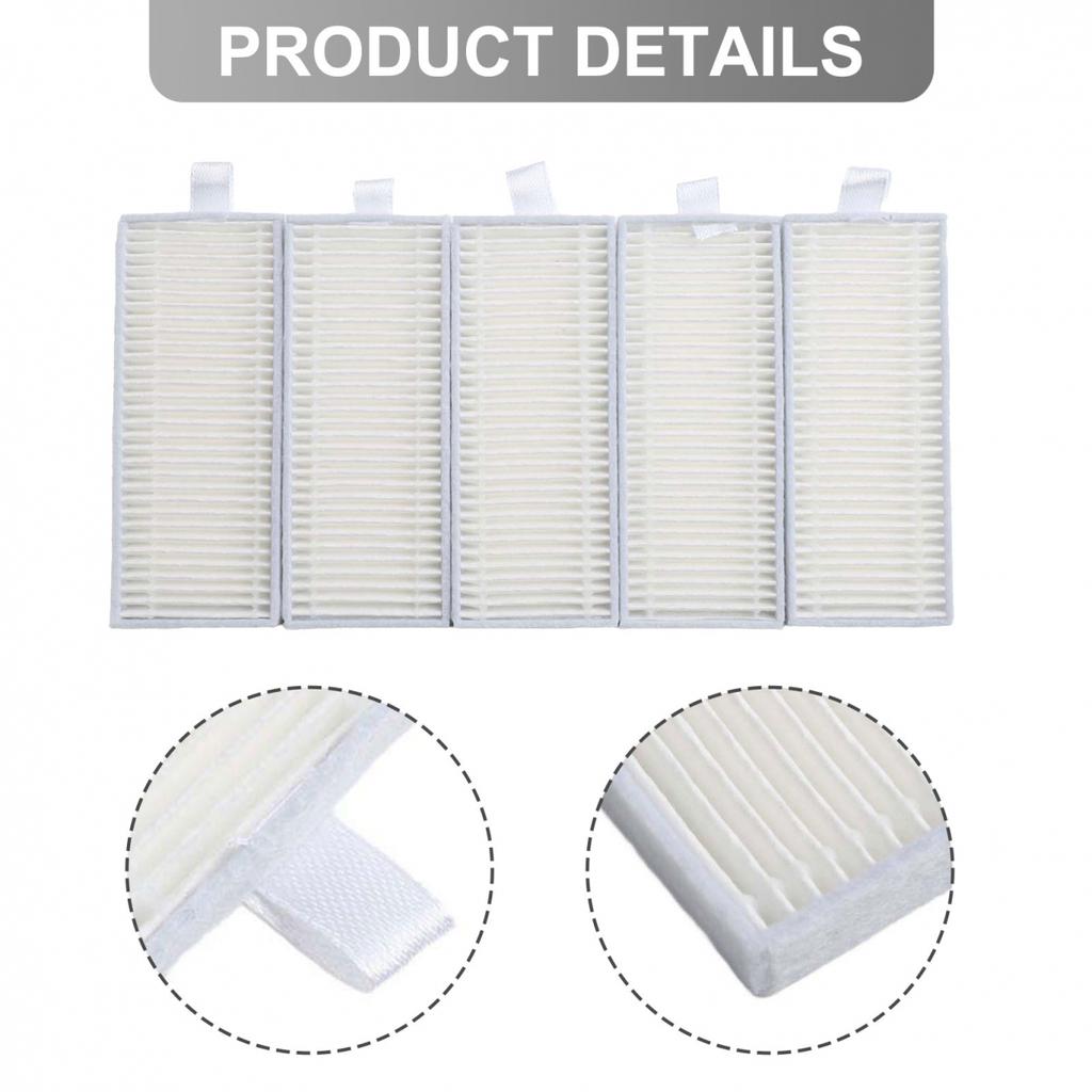 Effective Dirt and Dust Capture 5pcs Filters Kit for EZVIZ Vacuum Cleaner
