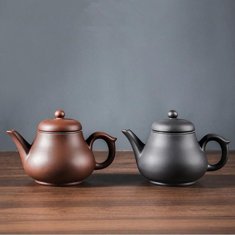 Yixing-Purple Clay Teapot, Large Capacity Teapot, Single Pot with Built-in Stainless Steel Filter, Household Kungfu Tea Set