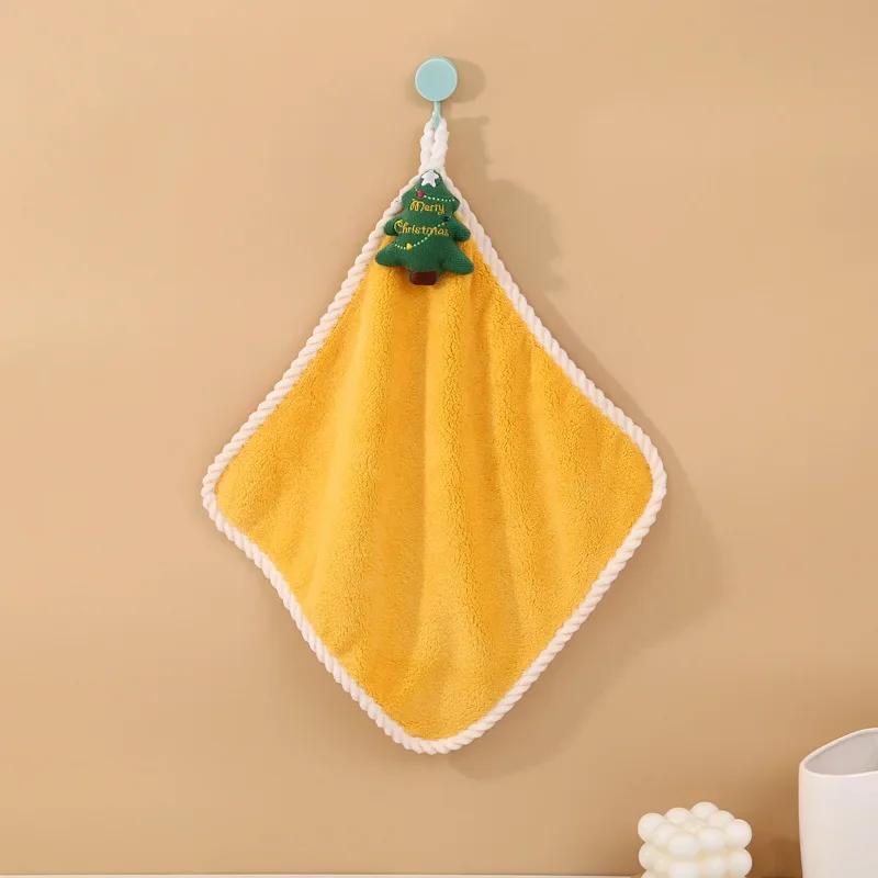 Hand New Claus Man Santa Woman Bathroom Washing Towel Towel Year Decor Hand Gift Home Navidad Xmas Christmas 2025 Red New Cloth