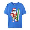 Cool Santa Surfboard Shades Cartoon Comfortable T Shirt Company Cool Cotton Fabric Men T Shirt Hip Hop Tee Shirts Wholesale