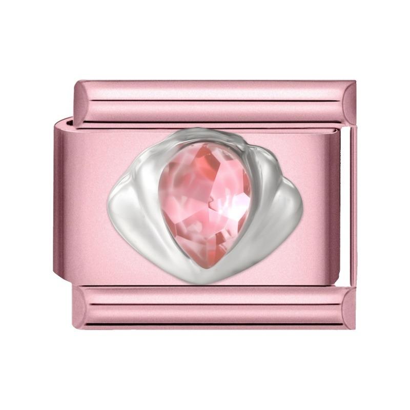 Pink Color Y2K Butterfly Star Bow Rabbit Heart Pendant Italian Charm Links Fit 9mm Stainless Steel Bracelet DIY Making Gifts