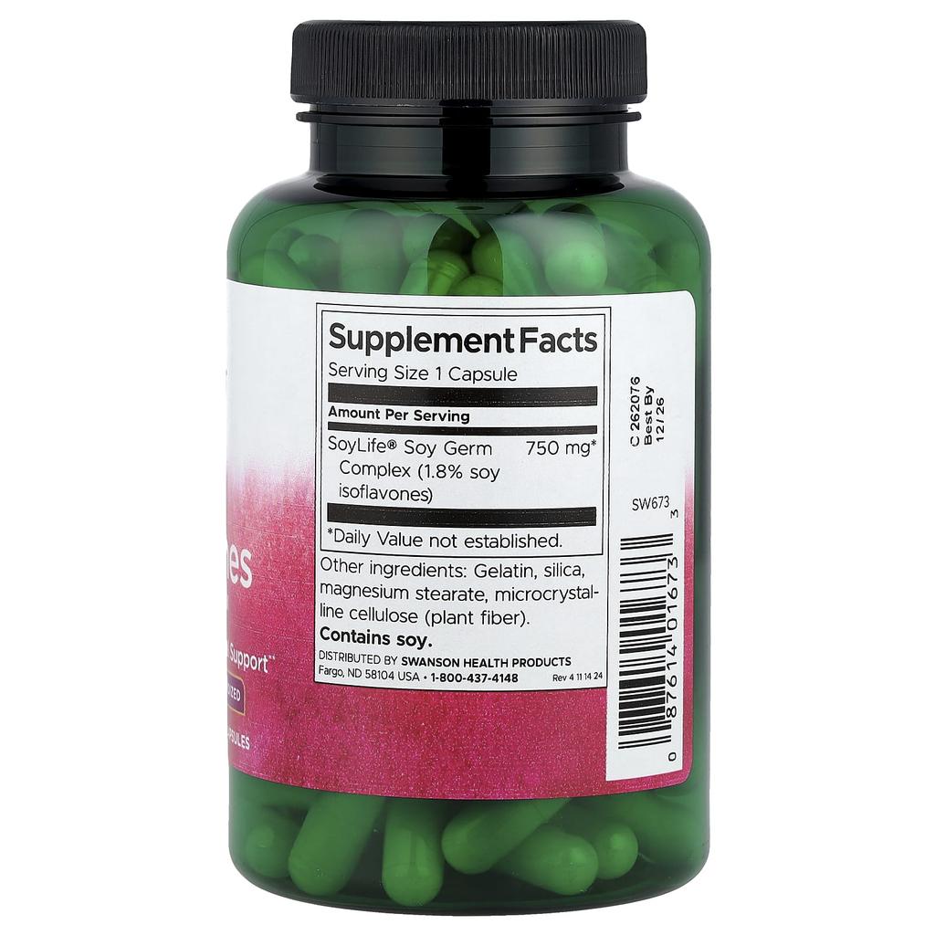 Soy Isoflavones, 750Mg, 120 Capsules