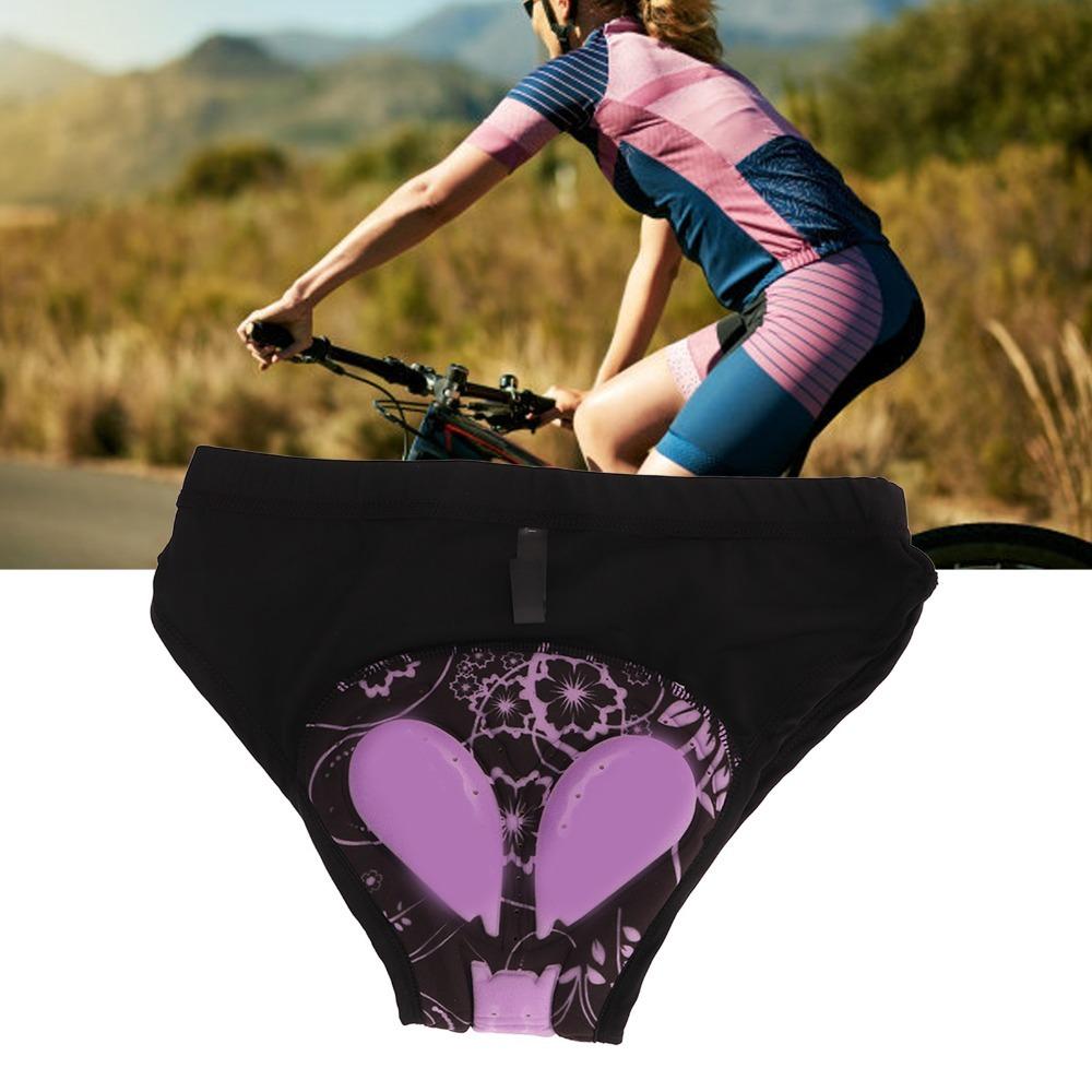 Polyester, Silicone Women Cycling Shorts Women Bicycle Briefs for MTB Road Riding Fitness
