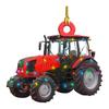 Christmas Vehicle Ornament Acrylic Truck Tractor Airplane Christmas Tree Ornament For Holiday Party Decoration Home Ornament