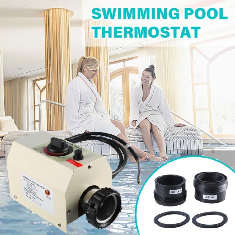 3000W Pool Heaters for Above Ground Swimming Pool, Immersions Water Heaters for Bathtub Electric Water Heaters Thermostat