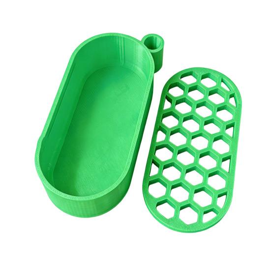 3D Printed Scallion Leek Regrow Planter Hydroponic Growing Pot for Kitchen Window Multi-Hole Design Home Garden Vegetable Kit зелёный