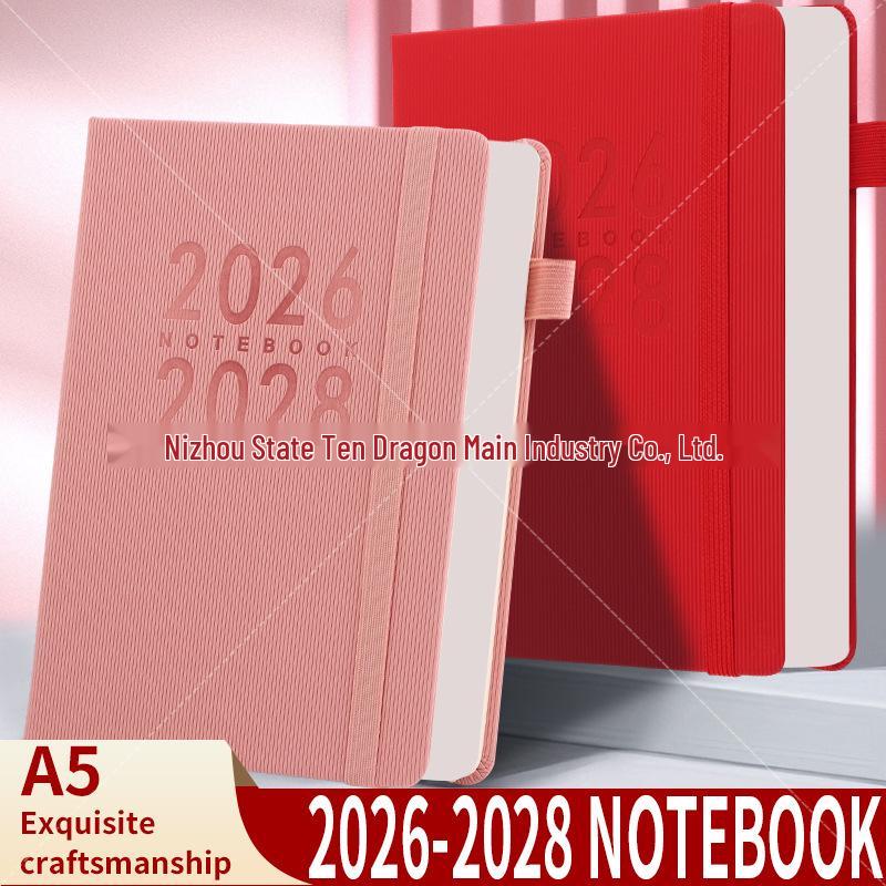 2026-2028 English Agenda Planner: Thickened Weekly & Monthly Calendar Book