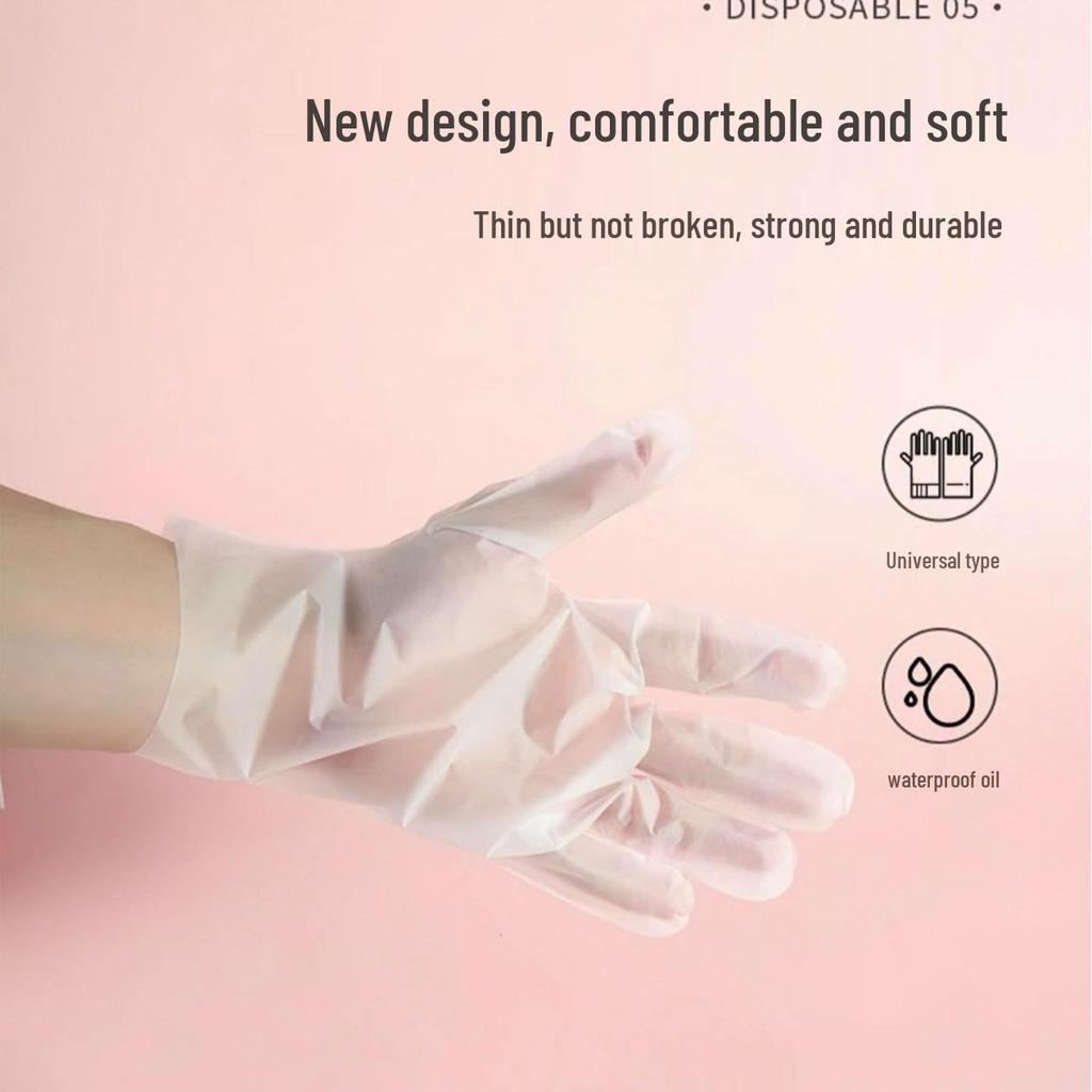 Transparent Thickened TPE Food Grade Disposable Gloves