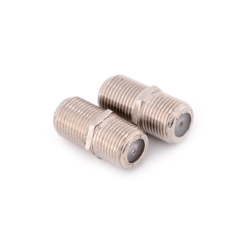 10pcs/Pack Aluminium Alloy Female F Connector Joiner Coupler Barrels Satellite/Cable TV Connector Adapter RG6 Coax Coaxial