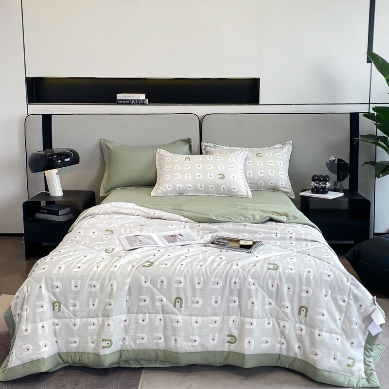 Yamok Washed Cotton-Linen Soybean Fiber Summer Quilt Set