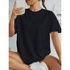 Women's Russian Womanhood Text Print T-Shirt Casual Short Sleeve Round Neck All-Season Cultural Apparel Top