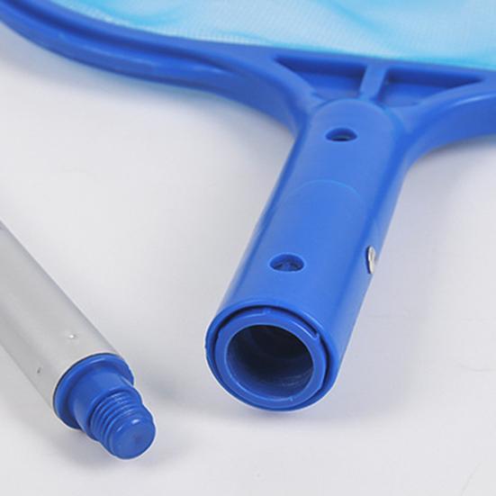 Pool Leaf Skimmer Net Fine Mesh Netting Basket with 5 Aluminum Pole Sections Pool Skimming Tool for Debris Collection Spa Pond
