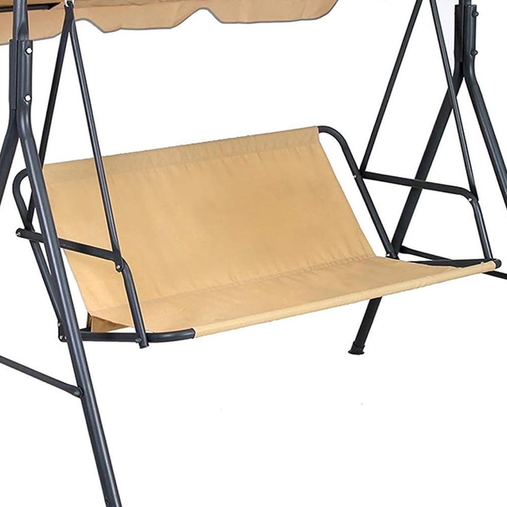 

Гладкий водонепроницаемый чехол для подвесного кресла из ткани Оксфорд для сада, размер 138 см x 50 см бежевый