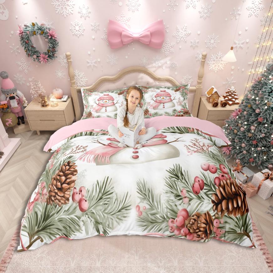 Homewish Black Angle Girls Duvet Cover SetMerry Xmas Bedding SetHappy New Year Bed Set For Princess Teens