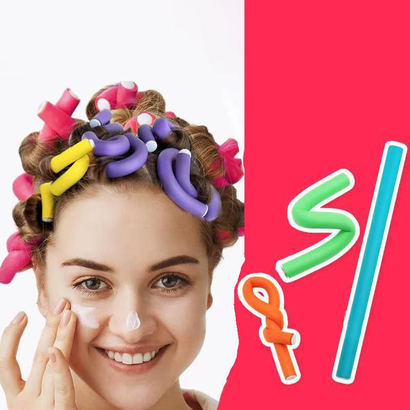 10 Pezzi Universali Bigodini per Permanente Bigodini per Capelli Colorati Spugna Arricciacapelli Arricciacapelli Manuali per Bellezza Cura Personale