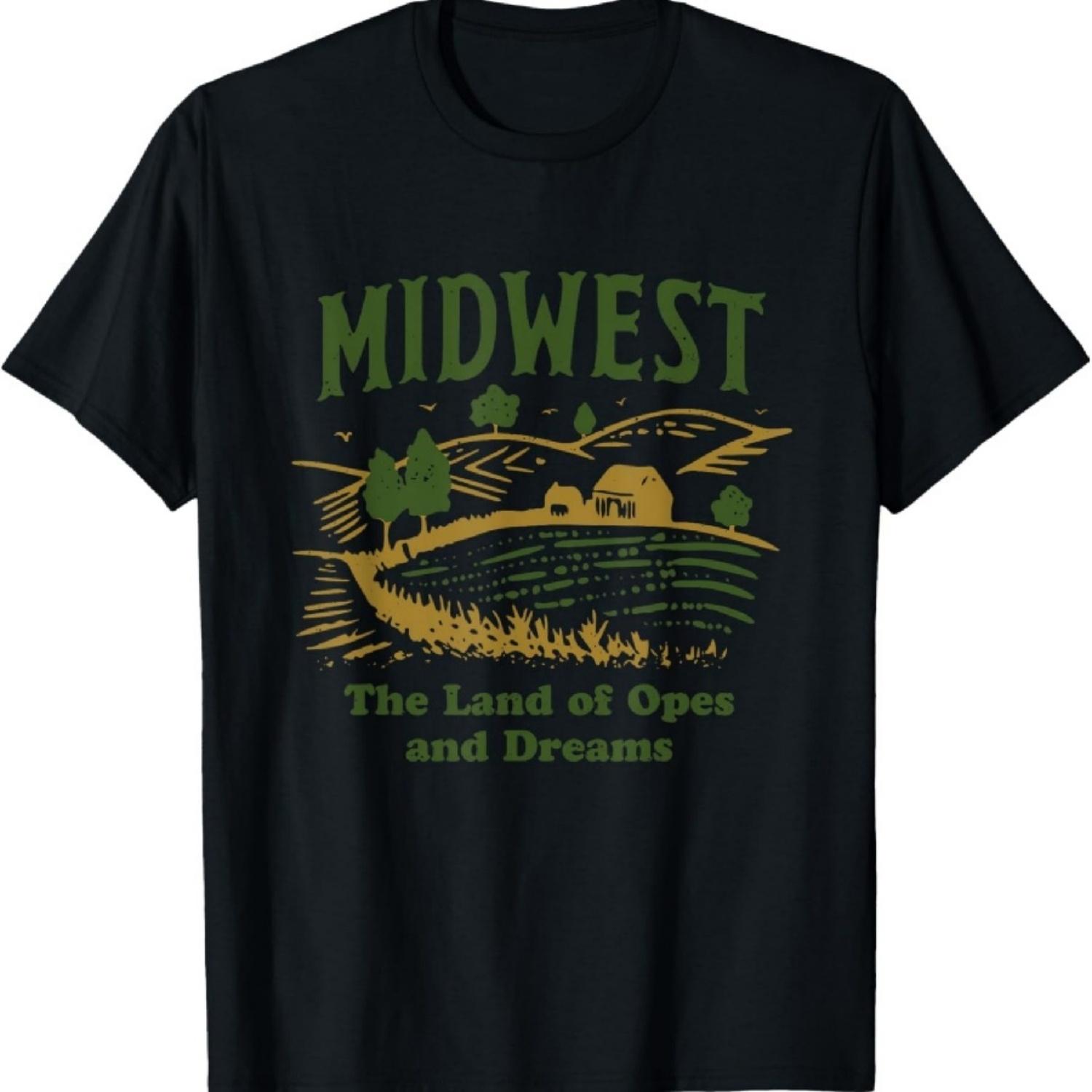 

Midwest Land of Opes and Dreams Unisex for Men, Women T-Shirt XXXXXL чёрный