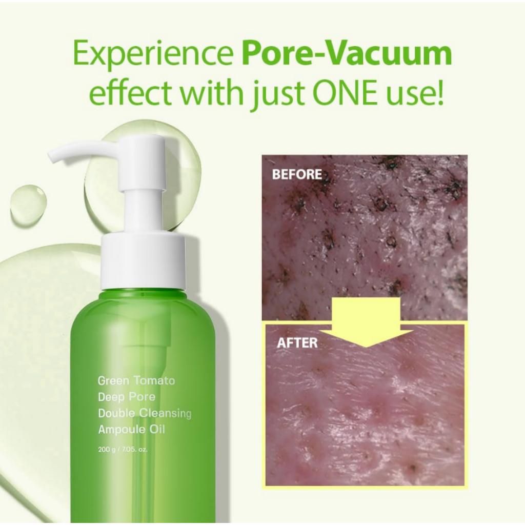 [SUNGBOON EDITOR] Green Tomato Deep Pore Double Cleansing Ampoule Oil 200ml