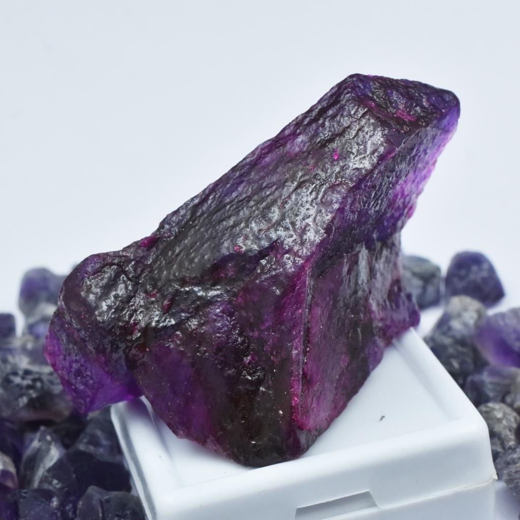 CERTIFIED Natural Purple Sapphire 196.10 Ct Uncut Raw Rough Loose Gemstone