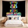 Peeps (5) Custom Name Tapestry Wall Hanging Tapestry Wall Art Decor for Bedroom Living Room