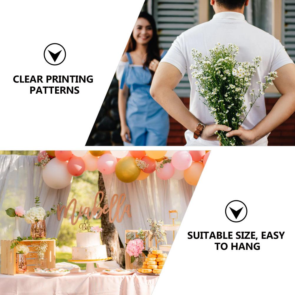 Wedding Signs Valentine's Day Curtain Home Decor Cloth Couplet Creative Door Pendant