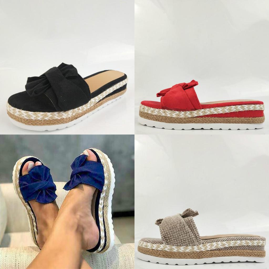 Breathable Bow Knot Sandals Shoes Women With Flexible Sole And Padded Insole For Comfort