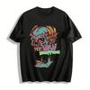 Jaw Dropping Skull Print Trendy Cool Short Sleeve T-Shirt Pure Cotton T-shirt
